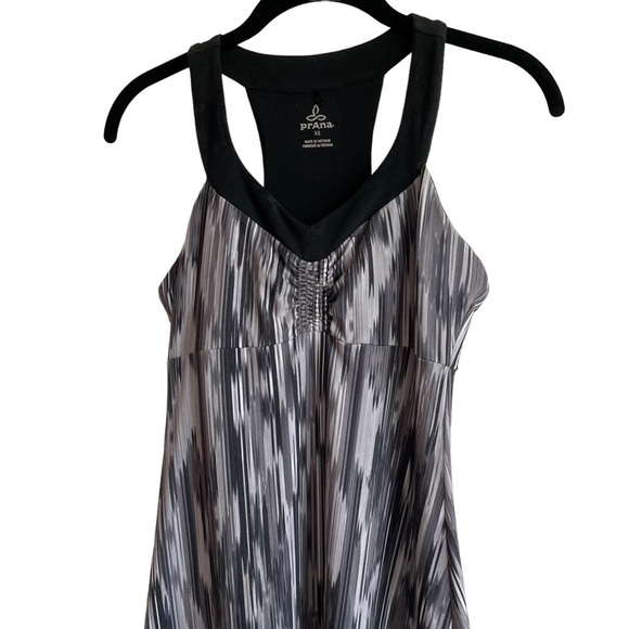 PrAna Shauna Racerback Active Dress, Black Rainblur, Size XS - Picture 4 of 8